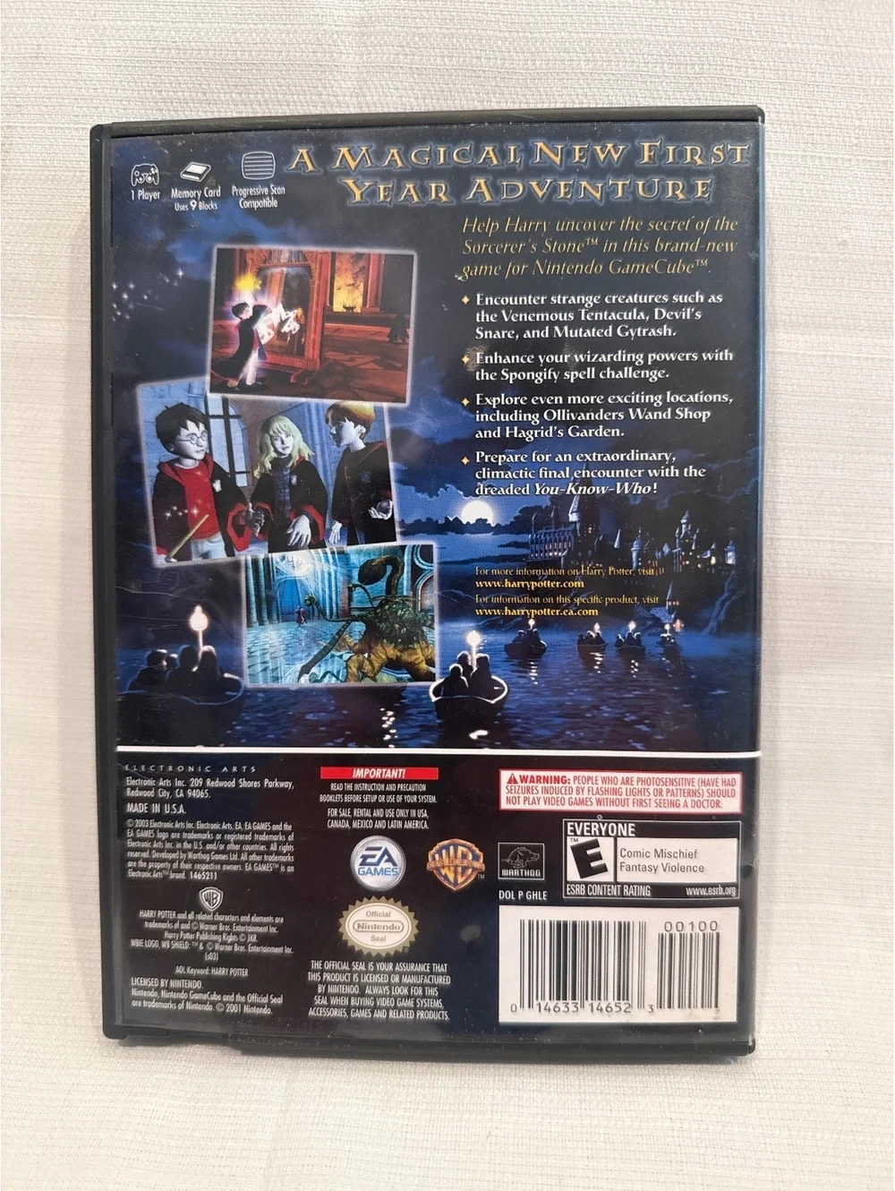Harry Potter and the Sorcerer's Stone Nintendo GameCube Game